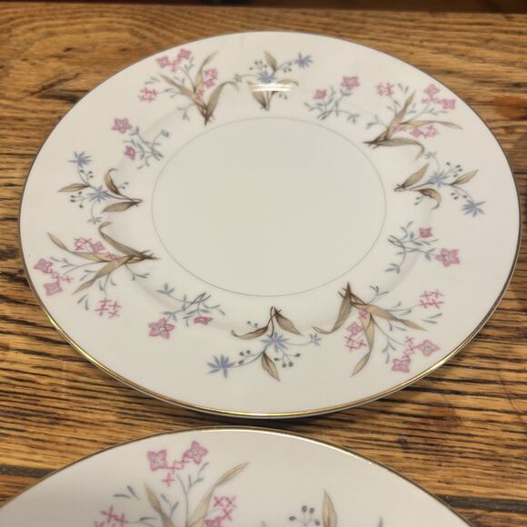 10 Vintage MEITO LUCILLE Salad Plates 1960s Japan Floral PRISTINE EXCELLENT Disc - Picture 9 of 15